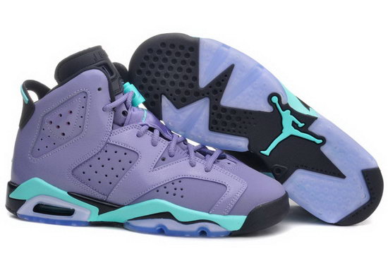 Mens & Womens (unisex) Air Jordan Retro 6 Purple Jade Black Best Price